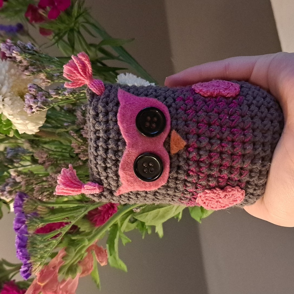 Crocheted Bean Owl